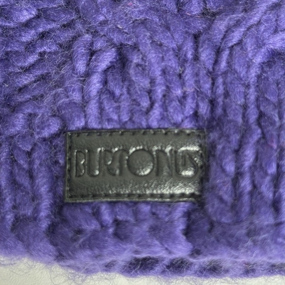Burton Cable Knit Purple Beanie Hat - Picture 2 of 4